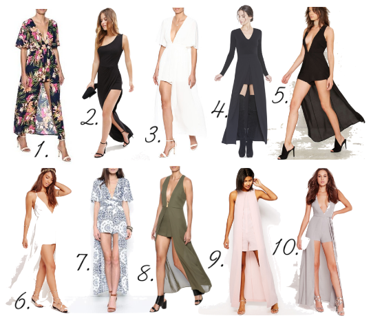 Rompers with Skirt Overlay EasilyDressed